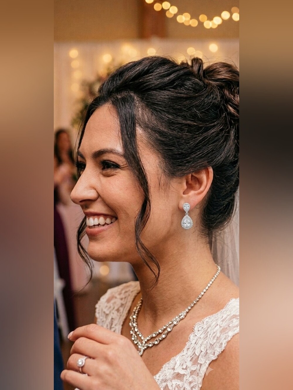 Bridal Jewellery Rhinestone Earrings